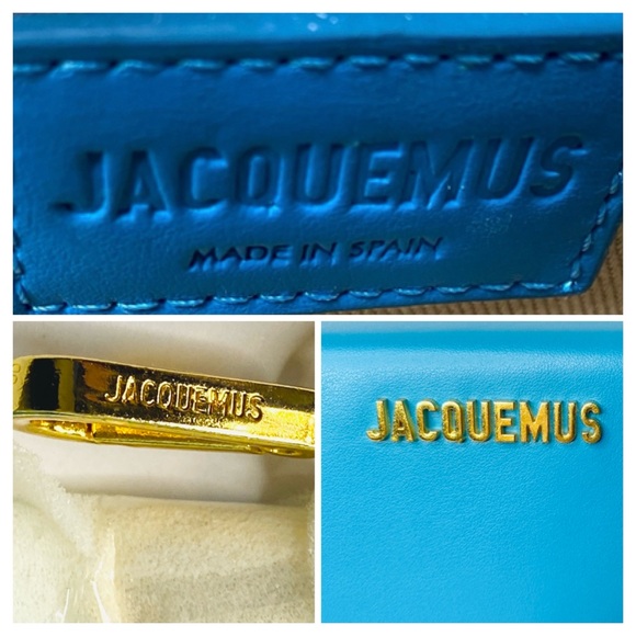 Jacquemus Le Grand Rond (LARGE ROUND) Blue Leather Bag NWT & Authentic - Picture 13 of 17